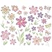 Instant Murals Wall Transfer Sticker Mural - Butterfly and Flower