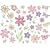Instant Murals Wall Transfer Sticker Mural - Butterfly and Flower