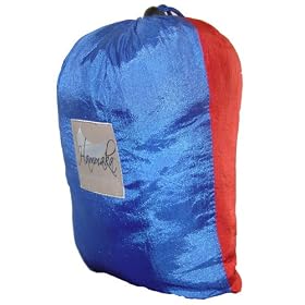 The Hammaka Parachute Silk 2 Person Hammock is lightweight, durable, quick drying, and delivers all the comfort and relaxation you� expect from a top quality hammock. Because of its unique 100 percent parachute nylon silk construction, the Hammaka Parachute Silk Hammock can hold up to 400 lbs. of weight, but weighs less than two pounds. The Hammaka Parachute Silk is perfect for travel, camping, hiking, fishing, and other outdoor recreation.