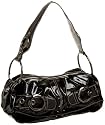 KATHY Van Zeeland Marabella Creased Patent Shoulder Bag