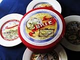 Restoration Hardware Classic Cheese Plates (Vintage 4 Countries)  Set of 4