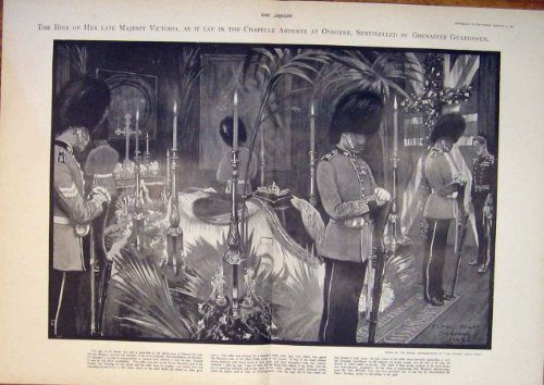 ロンドン 1901 年 Bier のビクトリア Osborne 擲弾兵の近衛兵
