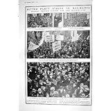 1923 年のルーマニアの小作農の抗議の Krupps のアニーリング炉破壊された Mihalache Lupu