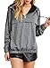 Women's Hooded Zipper Color Block Sweatshirt