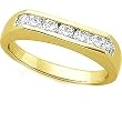 14K Yellow Gold Diamond Wedding/Anniversary Band - 0.35 Ct.