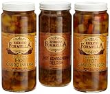 Enrico Formella Hot Giardiniera, 16-Ounce Glass Jars (Pack of 3)