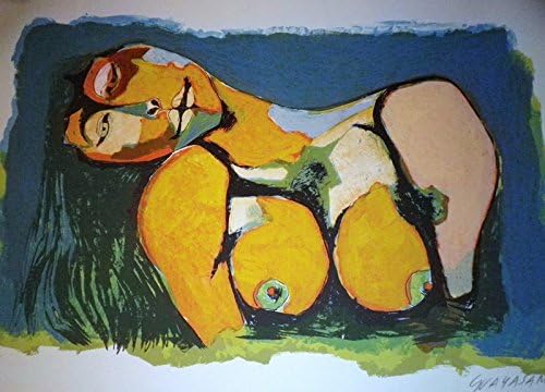 Guayasamin Oswaldo, titulo: mujer, LITHOGRAPHY TECNIQUE 76X56 cmts . PAPER BFK France (WATERMARK) edition 80