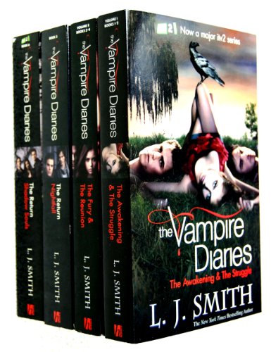 Vampire Diaries Books 1 to 6 (4 Books) Collection Set Pack TV Tie Edition (The Awakening: AND The Struggle Bks. 1 & 2, The Fury: AND The Reunion v. 3 & 4, Shadow Souls Bk. 5, Nightfall Bk. 6, Vampire Diaries Collection)