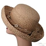 Ladies Raffia Straw Hat-Natural