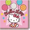 Amscan Hello Kitty Balloon Dreams 6-1/2" x 6-1/2" Luncheon Napkins, 16-Count