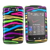 For Blackberry Storm 2 Storm2 Hard Case Colorful Zebra