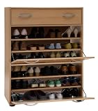 SB-Design 446-001 Schuhkipper Big Foot B/H/T ca. 81.5 x 106.0 x 40.0 cm, Buche