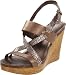 Bandolino Women's Volume Wedge Sandal,Bronze/Pewter,8 M US