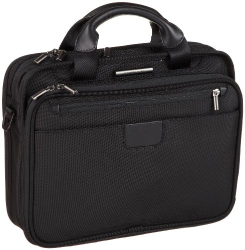 Briggs & Riley 13 Inch Slim Clamshell Briefcase,Black,11x4x4.5