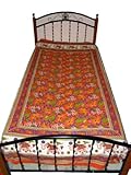 Elegant India Bedding Red Elephant Print Luxury Twin Sized Cotton Bedspread ....