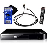 Samsung BD-F5100 Blu-ray Disc Player with Remote Control + High-Speed HDMI Cable with Ethernet + HeroFiber® Ultra Gentle Cleani