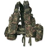 Tactical Weste - Military Battle Vest, gross, Farbe: flecktarn