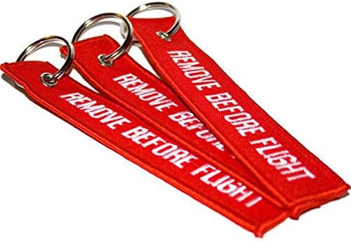 HAMIST Remove Before Flight Key Chain 3 Pack