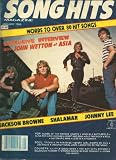 mag: SONG HITS 1/84... Interview with John Wetton of ASIA... Jackson Browne... Shalamar... Johnny Lee... Words to over 80 songs...