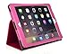 Bear Motion for iPad Air 2 - Genuine Leather Folio Case for iPad Air 2 with Auto Sleep/Wake Feature - (Hot Pink)