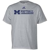 adidas Michigan Wolverines Ash Practicewear Football T-shirt
