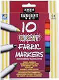 Sargent Art 22-1568 10-Count Bright Fabric Markers