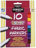 Sargent Art 22-1568 10-Count Bright Fabric Markers