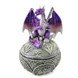 Coffret &agrave; Bijoux "Dragon Mystique" violet