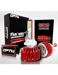 Automotive Parts and Accessories: OPT7 LED Headlight Bulbs w/ Clear Arc-Beam Kit - H3 - 60w 7,000Lm 6K Cool White CREE - 2 Yr Warranty - OPT7
