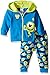 Disney Baby Boys' 2-Piece Mike from Monsters Inc. Hoodie and Printed Jogger Set, Blue, 18 Months