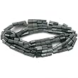 Hematite Faceted Magnetic Tube Beads Beading 16" Strand