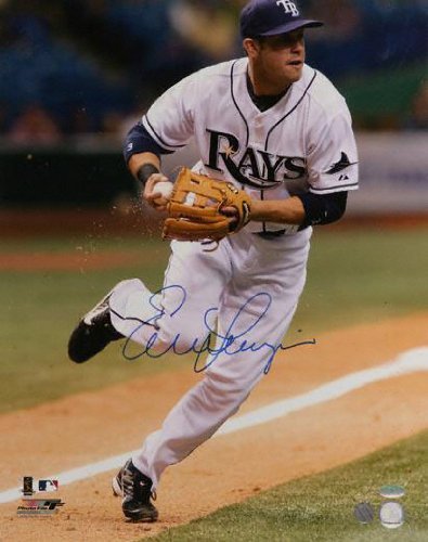 Evan Longoria Tampa Bay Rays - Fielding Action - Autographed 16x20 Photograph