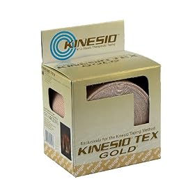 Kinesio Tex Gold Tape - 2" W x 16.4' L - Extra Water Resistant - 6 Roll Box