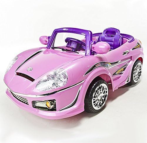 Kids Pink Ride On Remote Control Rechargeable 6V Powered Wheels Car