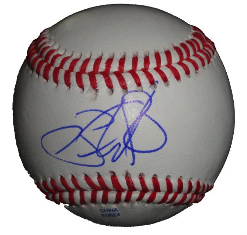 Brandon Webb Autographed ROLB Baseball, Texas Rangers, Arizona Diamondbacks, Proof Photo of Brandon Signing for Us.