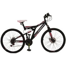 Gents 26 Inch Muddyfox Dual Disc Dual Suspension Bike in Midnight Black. MANUFACTURERS WARRANTY.