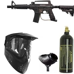 US ARMY Alpha Black Tactical Tippmann Paintball Gun Set