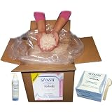 Schuppenflechte (Psoriasis) und Neurodermitis-Behandlungsset: Gebrauchsfertige SIVASH-Heilerde (Soleschlick) 1 kg + Spatel + naturbelassenes rosa Meer-Badesalz 5 kg + Mineral Waschgel 250 mlvon "SIVASH"