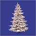 Flocked Sierra Fir Tree - 7.5'