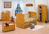 Tutti Bambini Barcelona Baby Nursery Furniture Room Set (6 Piece Set) Includes A Reclining Glider Chair + Stool