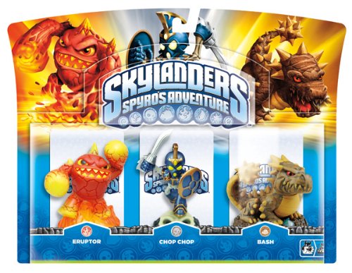 Skylanders Spyros Adventure Triple Character Pack Chop Chop and Bash and Eruptor WiiPS3Xbox 360PC