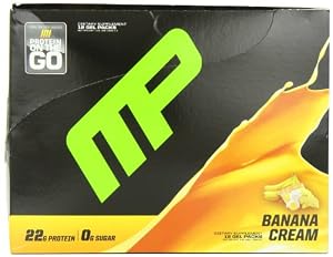 Muscle Pharm Muscle Gel Shot, Banana Cream, 12 Count
