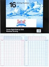 Trump&reg; MG-TRUMP-SBS 16 position Baseball/Softball Side by Side Scorebook