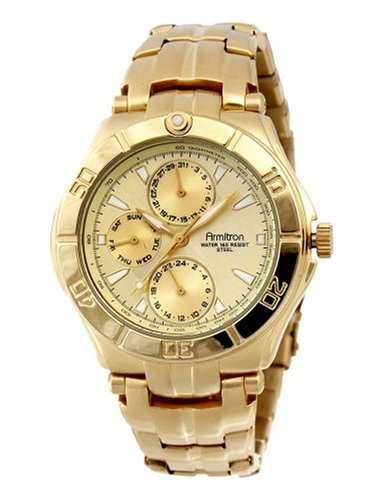 Armitron Men's Gold-Tone Sub-Dial Watch #204224CHGP