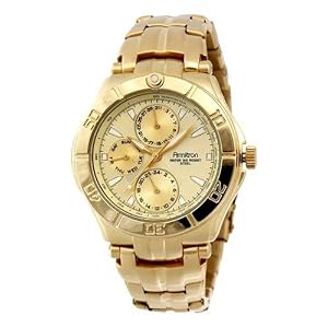 Armitron Men's Gold-Tone Stainless Steel Multi-Funciton Dress Watch #204224CHGP