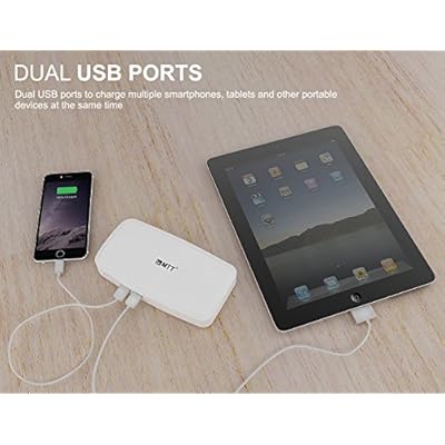 MTT Airpower 15i High Capacity Dual USB Output 15000 mAH Powerbank [Most Compact 15000mAh Design] (15000 Black)