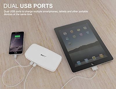 MTT Airpower 13i High Capacity Dual USB Output 13000 mAH Powerbank (White)