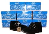 Wholesale Lot Girls Red Black Boutique Leather Boots Size 6, 7