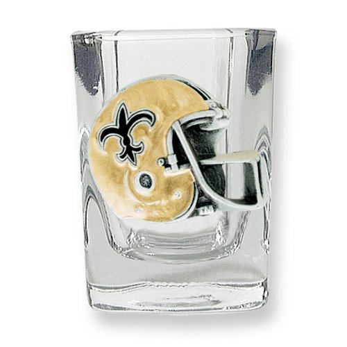 New Orleans Saints 2oz Square Shot Glass