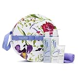 Crabtree & Evelyn Lavender Hatbox Gift (bath & shower gel 8.5oz, body lotion 8.3oz, body cream 1oz & exfoliating gloves)